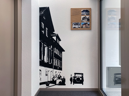 wandgemaelde in Treppenhaus