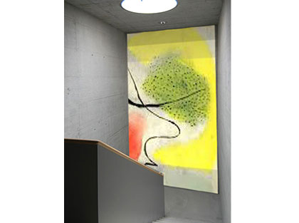 Wandbild im Treppenhaus