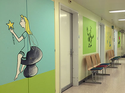 wandmalerei für die Kinder